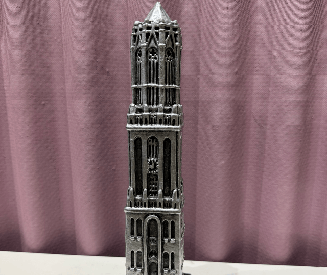 Domtoren - steen 34 cm (kleur zilver) 