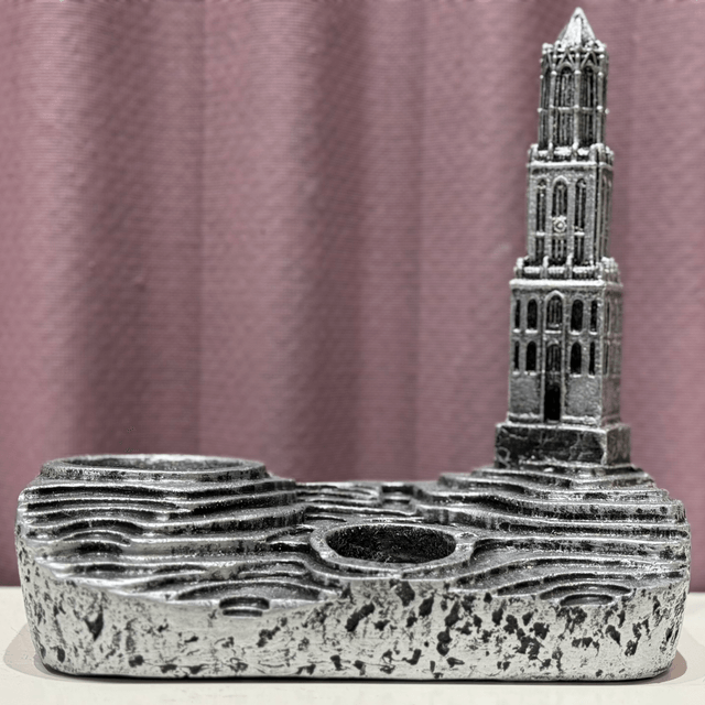 Domtoren (18 cm) Waxine - Plant (Zilver)