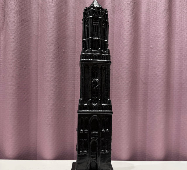 Domtoren - steen 34 cm (kleur zwart) 