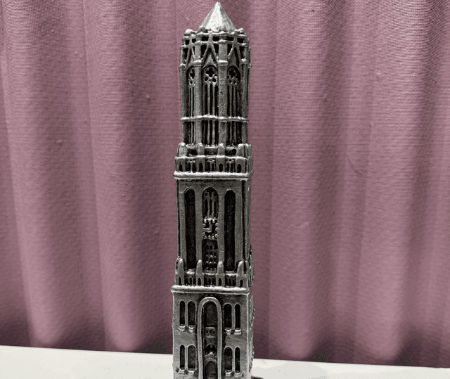 Domtoren - steen 34 cm (kleur zilver) 