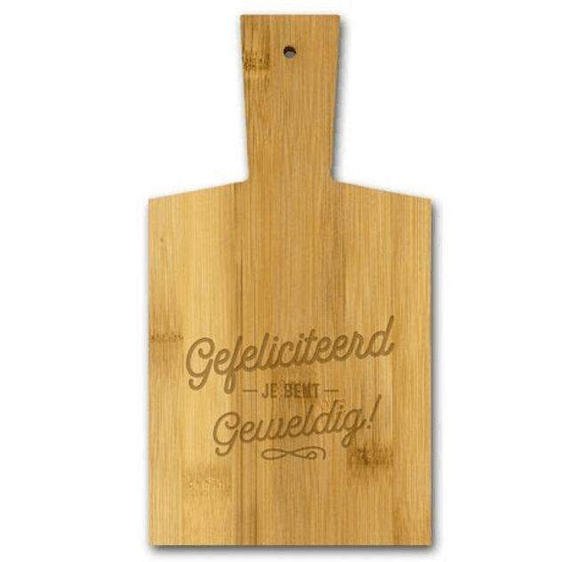 Borrelplank: Gefeliciteerd je bent geweldig!