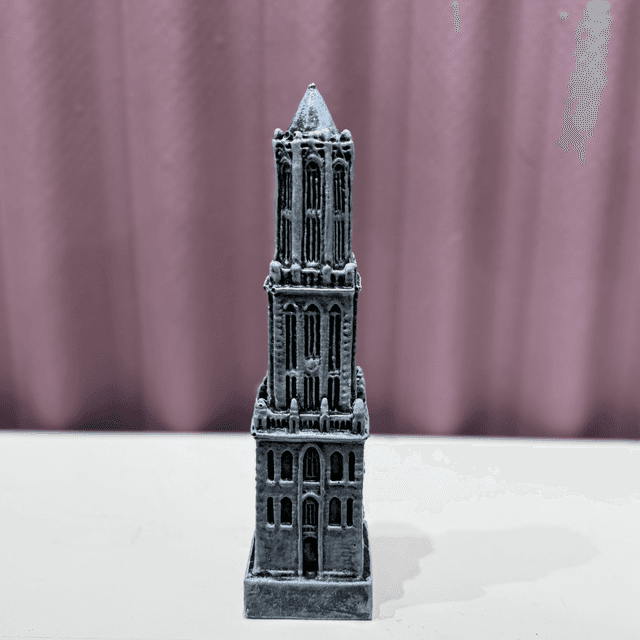 Domtoren - steen 18 cm (kleur grijs)